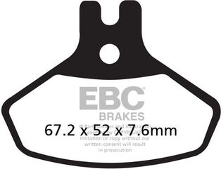 EBCブレーキ R シリーズ Heavy Duty シンタリング ブレーキパッド フロント左側用 | FA468R