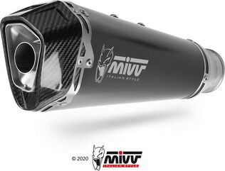 MIVV / ミヴ SPORT DELTA RACE SLIP-ON Muffler BLACK STAINLESS STEEL for HONDA CB 1000 R 2018 ECE approved (Euro4) | H.068.LDRB