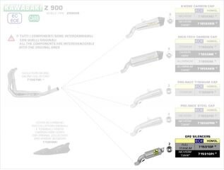ARROW / アロー KAWASAKI Z900 eマーク認証 GP2 ステンレス DARK サイレンサー + リンクパイプ オリジナル / Arrowコレクター用 | 71531GPI