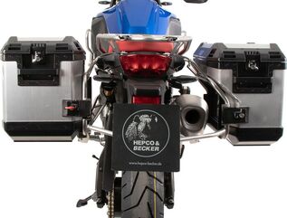 Hepco & Becker サイドキャリアカットアウトステンレススチールインクルーディングエクスプローラーサイドボックスシルバー BMW F 800 GS (2024-) | 6516537 00 22-00-40