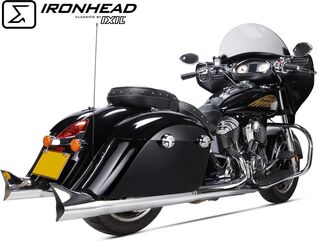 IXIL / イクシル Slip On Exhaust (Left Muffler) - Ironhead Round Chrome | HI 2017 SC