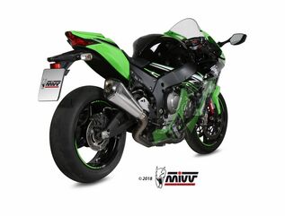 MIVV / ミヴマフラー POWER EVO Full sys. 4x2x1 Muffler DELTA RACE FULL TITANIUM carbon cap For KAWASAKI ZX-10 | R.KA.0006.SDRT
