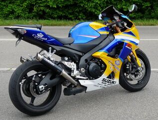 Bodis（ボディス）スリップオンマフラー 4-2 ステンレス ブラック GP1 EURO公道走行認可 for GSX-R 1000(07-08) | SGSXR1000-110