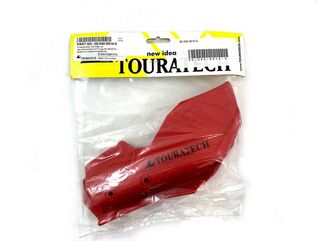 TOURATECH / ツアラテック R-hand protector GD Open  red set (left+right) with TT logo 08-0160-0015-0 sticked and packed with saddle rider