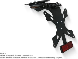 CNC Racing / シーエヌシーレーシング Adjustable license plate Ducati Monster / Supersport, Black | PT152B