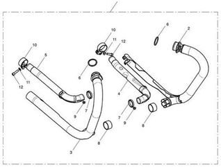 TRIUMPH / トライアンフ Clamp Exhaust Black | T2205808