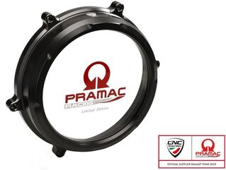 CNC Racing / シーエヌシーレーシング Clear oil bath clutch cover Ducati Panigale Pramac racing Lim. Ed., Black | CA200BPR