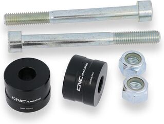 CNC Racing / シーエヌシーレーシング Spacer Adapters ハンドルバー Ducati Hypermotard 796 1100, ブラック | RM212B