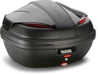 Kappa / カッパ トップケース 47 ltr, レッドリフレクター + ブラックカバー付 | K47NN