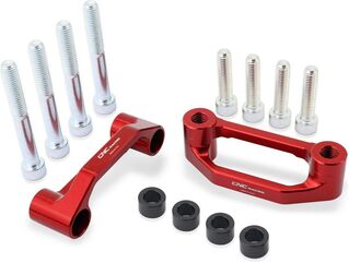 CNC Racing / シーエヌシーレーシング Rear footrest blanking plates Aprilia | PET53