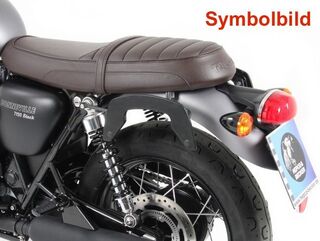 ヘプコ＆ベッカー C-Bow シーボウ サイドキャリア クロム Triumph Bonneville T 100 / ブラック from 2017 | 6307559 00 02