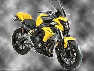 Powerbronze / パワーブロンズ ヘッドライトプロテクター ダークグリーン KAWASAKI ER6-N, 12-17 | 440-K500-012