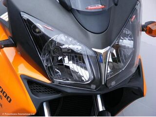 Powerbronze / パワーブロンズ ヘッドライトプロテクター フルオグリーン SUZUKI DL650 V-STROM, 04-JULY 11 ,DL1000 V-STROM, 05-11 | 440-S516-010