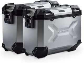 SW-MOTECH TRAX ADV aluminium case system Silver. 37/37 l. CB500X, CB500F / CBR500R (-15). | KFT.01.400.70001/S