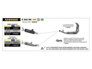 Arrow Exhaust Pro Race Slip-On Steel Dark 承認｜71506PRN