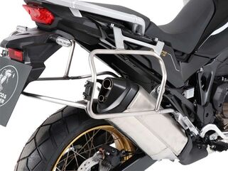 Hepco & Becker サイドキャリアカットアウトステンレススチール インク スプローラーサイドボックス ブラック Honda CRF 1100L Africa Twin (2024-) | 6519549 00 22-01-40
