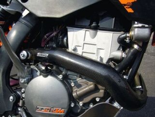 Meca-System / メカシステム Protecting carbon manifold KTM 450/500 EXCF AM 2012-2016) / HUSABERG 450/501 FE 2013-2014 AM / AM HUSQVARNA FE 450 2014-2016 | K-5131