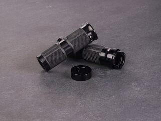 Wunderkind (ワンダーカインド) グリップセット 22 mm ハンドルバー Indian / 貫通タイプ ブラック | 106601-F15
