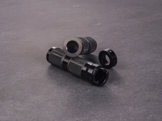Wunderkind (ワンダーカインド) グリップセット 22 mm ハンドルバー Indian / 貫通タイプ ブラック | 106601-F15