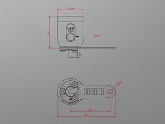 Wunderkind (ワンダーカインド) コンペンセーティングリザーバー26ミリリットル ハンドブレーキアッセンブリ用 マウントキット付属 ブラック| 106880-F15