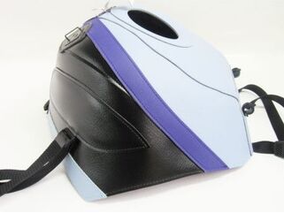 Bagster / バグスター タンクカバー シルバーブルー/ブラック/ ストライプ バイオレット HONDA CBR 600 F 1992-1993 | 1208N