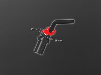 ABM / エービーエム Riser comfort for handlebars Ø2,2 mm - incl. mounting srews, カラー: シルバー | 100777-F11