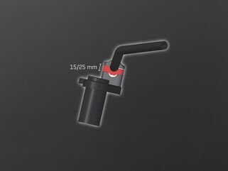 ABM / エービーエム Height 15 mm / riser bringUp for handlebars Ø2.2 mm - incl. srews, カラー: シルバー | 100778-F11