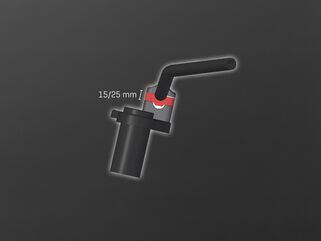 ABM / エービーエム Height 15 mm / riser bringUp for handlebars Ø2.2 mm - incl. srews, カラー: ブラック | 100778-F15