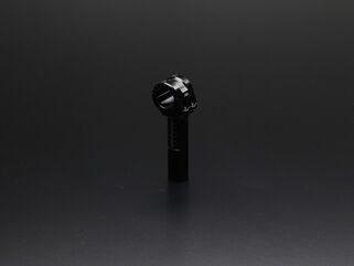 ABM / エービーエム Bracket for clip-on tube, height 24 mm, バージョン: 左側, カラー: ブラック | 400166-A93-F15