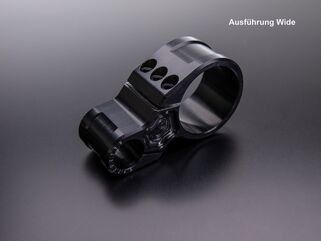 ABM / エービーエム Stand pipe bracket Slim Ø52 mm for clip-on, バージョン: 右側, カラー: ブラック | 400485-A94-F15