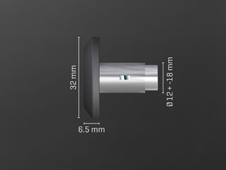 ABM / エービーエム shortCap handlebar weights, カラー: レッド | 100352-F17