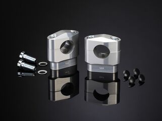 ABM / エービーエム Riser booster Ø8,6 mm for ABM triple clamps, 高さ: 30 mm, カラー: ブラック | 106884-H30-F15