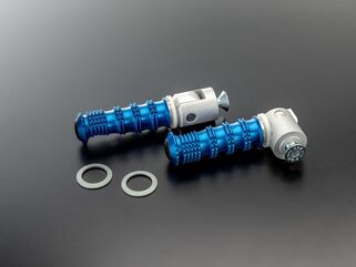 ABM / エービーエム Replacement rests rGrip universal incl. screws, クランプカラー: シルバー, レストカラー: レッド | 100205-F11-F17