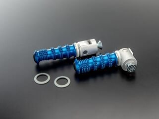 ABM / エービーエム Replacement rests rGrip universal incl. screws, クランプカラー: ブラック, レストカラー: ブルー | 100205-F15-F14