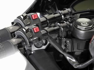 ABM / エービーエム multiClip Sport with handlebar Ø1", スタンドパイプ直径: Ø49 mm, カラー: ブラック | 106344-D49-F15