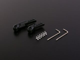 ABM / エービーエム クラッチレバー syntoEvo complete KH38, レバーカラー: ブラック, アジャスターカラー: チタン | 100971-H15-V19