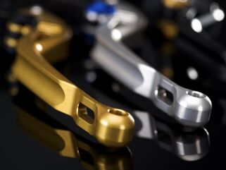 ABM / エービーエム ブレーキレバー synto complete BH29 - version lever: long, レバーカラー: シルバー, アジャスターカラー: ブルー | 101001-H11-V14