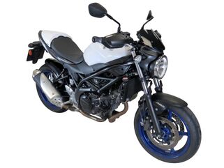 Powerbronze / パワーブロンズ シートカウル SUZUKI SV650 16-20/SV650X 17-20 マットブラック-シルバーメッシュ | 311-S103-670