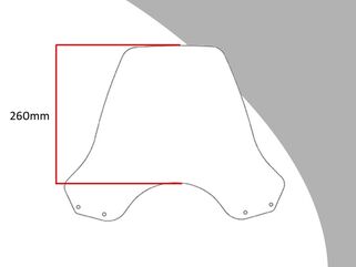 Powerbronze / パワーブロンズ スタンダードスクリーン ROYAL ENFIELD HIMALAYAN 18-20 バイオレット | 410-RE101-014