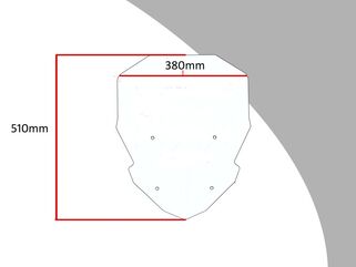 Powerbronze / パワーブロンズ フリップ BMW S1000XR 20 (高さ: 510 MM) クリア | 420-B138-000
