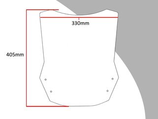 Powerbronze / パワーブロンズ フリップ SUZUKI KATANA 19-20 (405 MM) ソリッドブラック | 420-S130-003