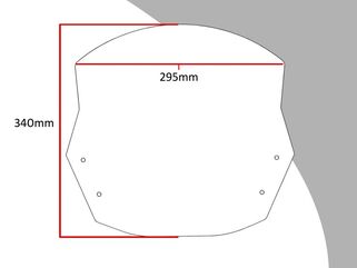 Powerbronze / パワーブロンズ フリップ SUZUKI KATANA 19-20 (340 MM) ダークティント | 420-S131-002