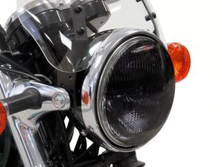 Powerbronze / パワーブロンズ ヘッドライトプロテクター KAWASAKI W800 13-20 ソリッドブラック | 440-K089T-003