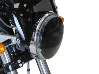 Powerbronze / パワーブロンズ ヘッドライトプロテクター ROYAL ENFIELD INTERCEPTOR 650 18-20/HIMALAYAN 18-20 ソリッドブラック | 440-R089R-003