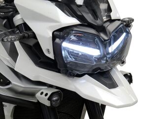 Powerbronze / パワーブロンズ ヘッドライトプロテクター TRIUMPH TIGER 800 XCA 18-20/XRT 18-20/TIGER 1200 EXPLORER XCA 18-20/XRT 18-20/XCX 18-20/XRX 18-20 ソリッドブラック  | 440-T616-003