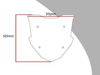 Powerbronze / パワーブロンズ アドベンチャー スポーツスクリーン BMW F900XR 20 (高さ: 325 MM) エレクトリックブルー | 460-B112-009