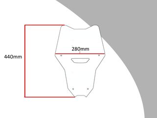 Powerbronze / パワーブロンズ アドベンチャー スポーツスクリーン HONDA CRF1100L アフリカツイン 20 (440 MM HIGH) バイオレット | 460-H108-014