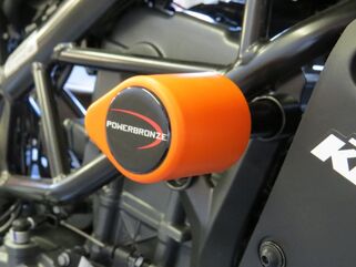 Powerbronze / パワーブロンズ バジェットクラッシュポストセット (クラッシュバー), ブラック KTM 125 DUKE, 17-19,390 DUKE, 17-19 | 513-KT103-003