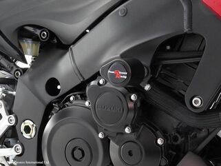 Powerbronze / パワーブロンズ バジェットクラッシュポストセット (クラッシュバー), ブラック SUZUKI GSX-S1000, 15-19 ,GSX-S1000F, 15-19 | 513-S126-003