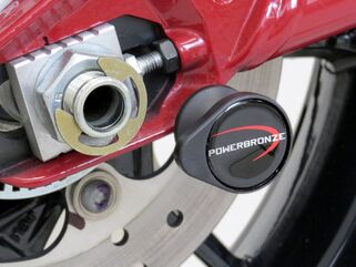Powerbronze / パワーブロンズ スイングアームプロテクターキット INDIAN FTR1200 19-20 ブラック プラスチック | 514-IN101-003